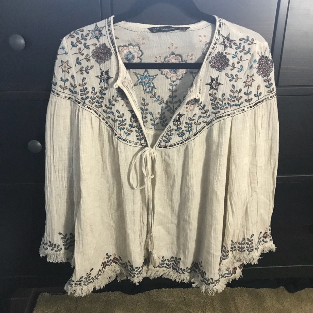Embroidered Zara Blouse